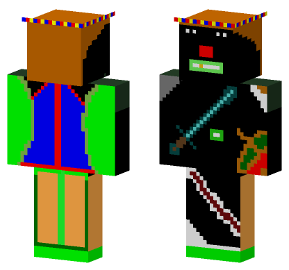 Chain Flamer Skin Minecraft Bedrock skin