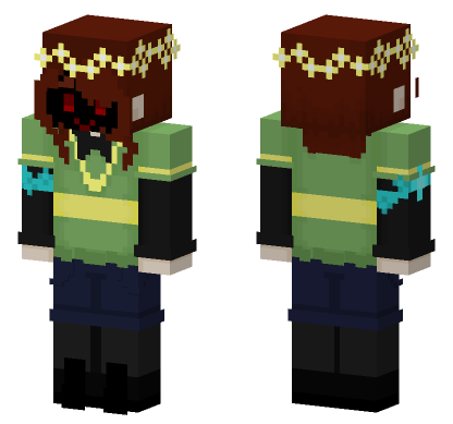 Chara From Undertale Minecraft Bedrock skin