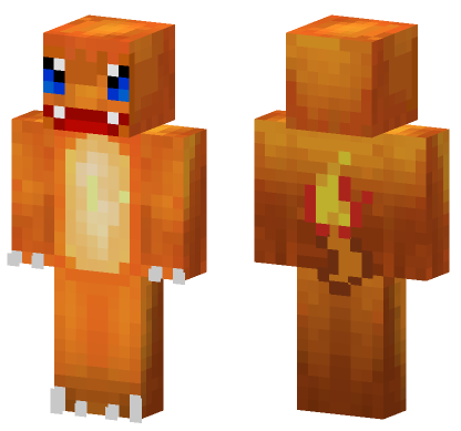 Charmy Charmander Minecraft Bedrock skin