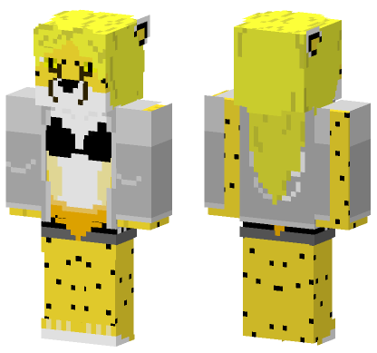 Cheetah Furry Girl Hot Minecraft Bedrock skin