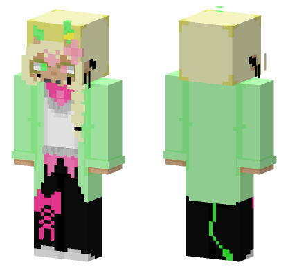 Cherry Blossom Outfit Minecraft Bedrock skin
