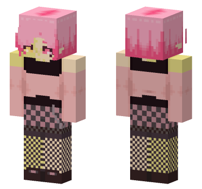 Cherry Pink Outfit Minecraft Bedrock skin