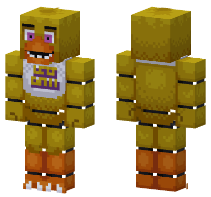 Chica FNAF Help Wanted Minecraft Bedrock skin