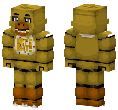 Chica The Chicken Minecraft Bedrock skin