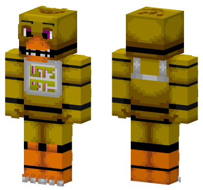 Chica The Chicken Minecraft Bedrock skin