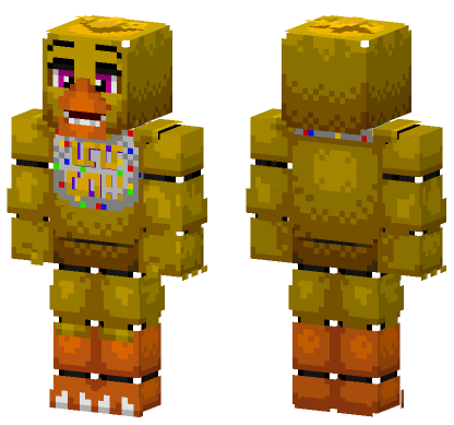 Chica The Chicken Minecraft Bedrock skin
