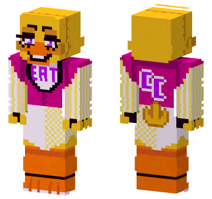 Chica The Chicken Final Version Minecraft Bedrock skin