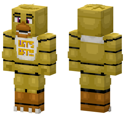 Chica The Chicken FNAF Minecraft Bedrock skin