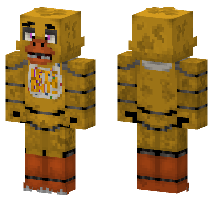 Chica The Chicken FNAF Skin Minecraft Bedrock skin