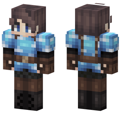 Chiffoi Blue Outfit Minecraft Bedrock skin