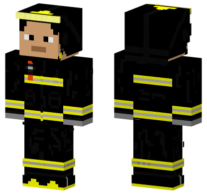 Chilean Firefighter Uniform Minecraft Bedrock skin