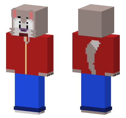 Chip The Wolf Minecraft Bedrock skin