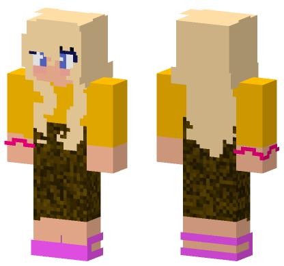 Chloe Wearing A Hilarious Dress Minecraft Bedrock skin