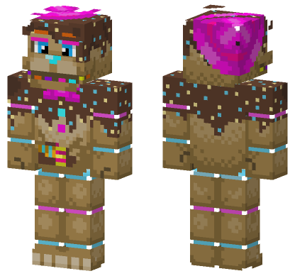 Chocolate Freddy Skin Minecraft Bedrock skin
