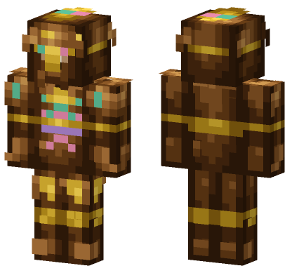 Chocolate Knight Minecraft Bedrock skin