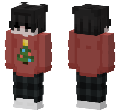 Christmas Sweater Skin Minecraft Bedrock skin