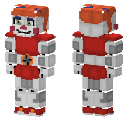 Circus Baby Skin Minecraft Bedrock skin