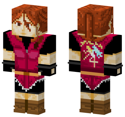 Claire Redfield HD Minecraft Bedrock skin