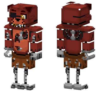 Classic Foxy Skin Minecraft Bedrock skin