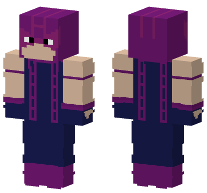 Classic Hawkeye Skin Minecraft Bedrock skin