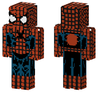 Classic Spider-Man Suit Minecraft Bedrock skin