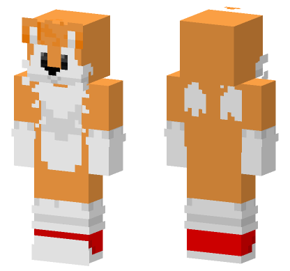Classic Tails Minecraft Bedrock skin