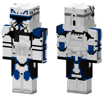 Clone Captain Rex Star Wars Minecraft Bedrock skin