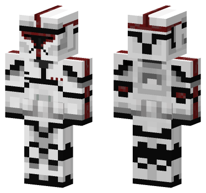 Clone Trooper Captain Phase 1 Minecraft Bedrock skin