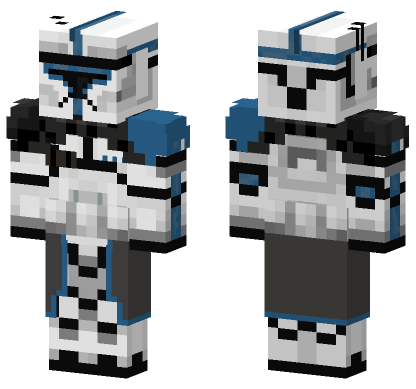 Clone Trooper Phase 1 Blue Minecraft Bedrock skin