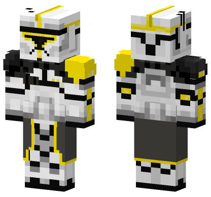 Clone Trooper Phase 1 Yellow Minecraft Bedrock skin