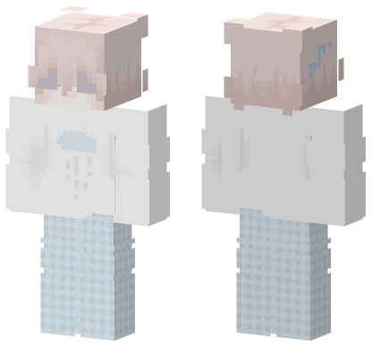 Cloud Pajamas Matching Minecraft Bedrock skin