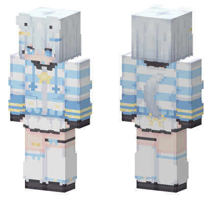 Cloud Puppy Solid Minecraft Bedrock skin