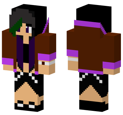 Clover Afton OC Minecraft Bedrock skin