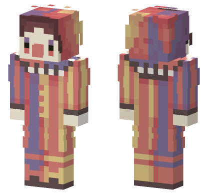 Clown Face Skin Minecraft Bedrock skin