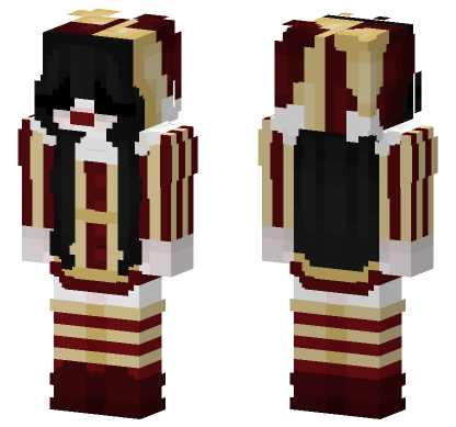 Clown Girl Skin Minecraft Bedrock skin