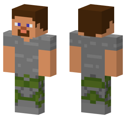 Cobbleston Steve Minecraft Bedrock skin
