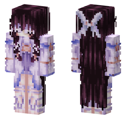 Columbina Genshin Impact With Eye Patch Minecraft Bedrock skin