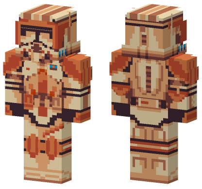 Commander Cody Stylized Pixel Minecraft Bedrock skin