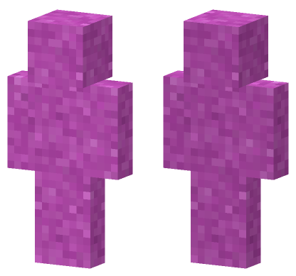 Concrete Powder Magenta Minecraft Bedrock skin