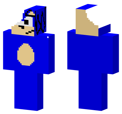 Cookie Sonic Phase 2 Minecraft Bedrock skin