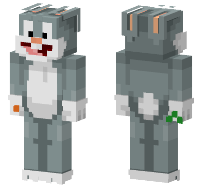 Cool Funny Bunny Minecraft Bedrock skin