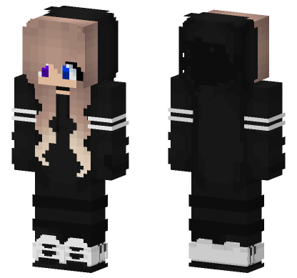 Cool Girl 16 Minecraft Bedrock skin