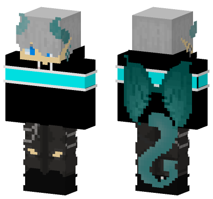 Cool Ice Dragon Wings Minecraft Bedrock skin