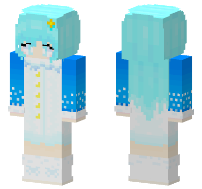 Copo Updated Blue Dress Minecraft Bedrock skin