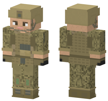 Corporal Benjamine Kerry 2035 Minecraft Bedrock skin