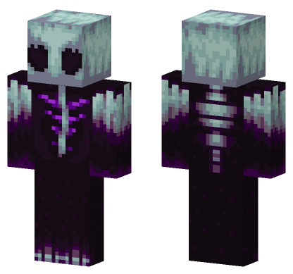 Corrupted Hollow Warden Minecraft Bedrock skin