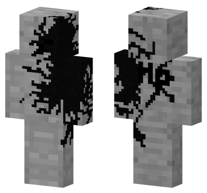 Corrupted Stone Man Minecraft Bedrock skin