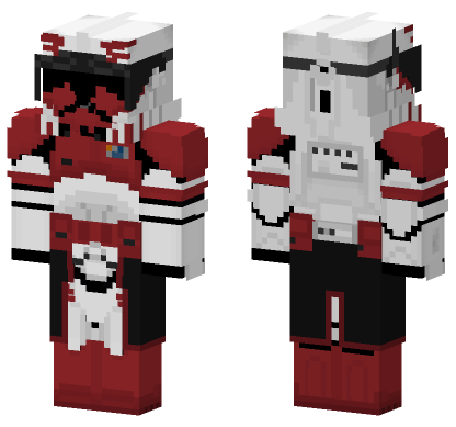 Coruscant Guard Clone Commander Minecraft Bedrock skin