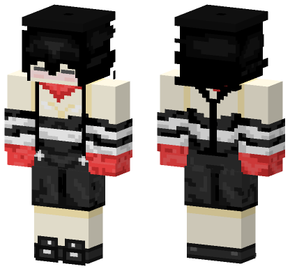 Cosplay Kawaii Emo Mime Minecraft Bedrock skin