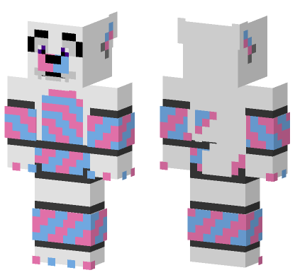 Cotton Candy German Shepherd Minecraft Bedrock skin